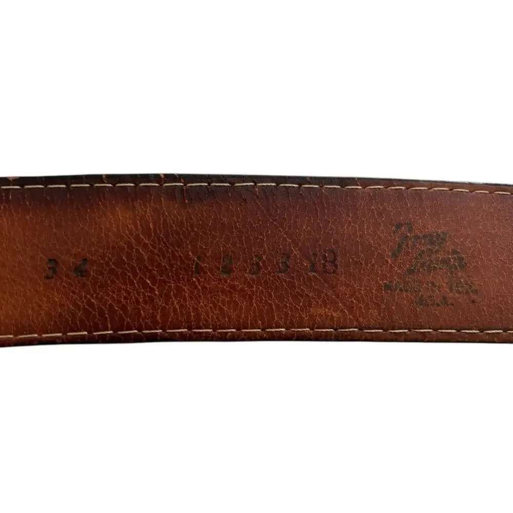Black Tony Lama Belt 34 12331B Made In USA